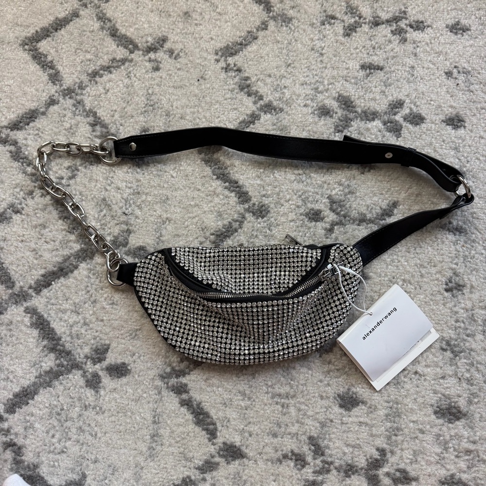 ALEXANDER WANG similar style bedazzled sling bag